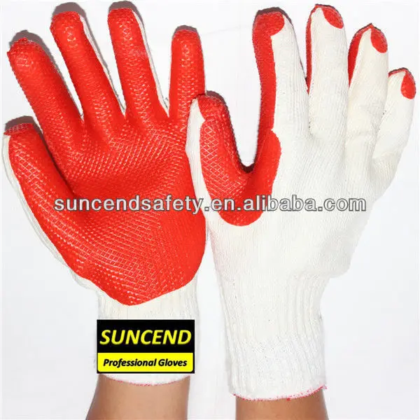 bleach and nitrile gloves