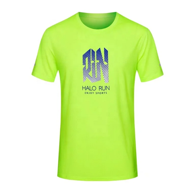 

Custom quick dry sublimated contrast panel dri fit breathable running t shirt