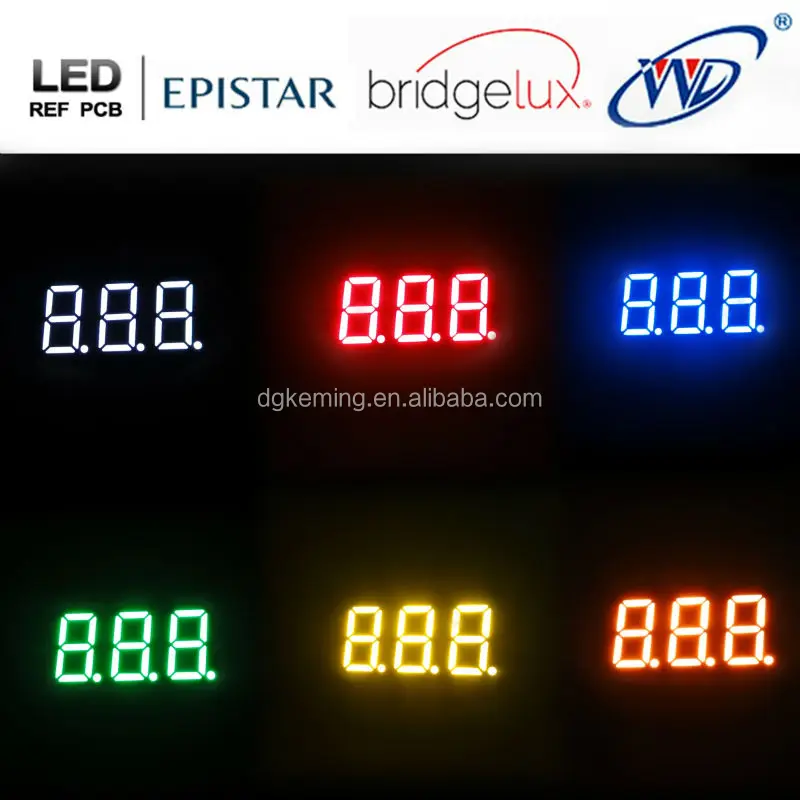 Mini 0.36 led 7segment led digital display 3 digit yellow