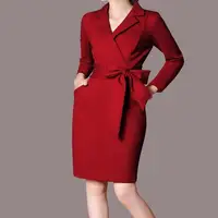 

New in stock Plus Size Women Business Dress Suit slimming with high quality 225289