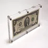 acrylic plastic money dollar currency display case frame