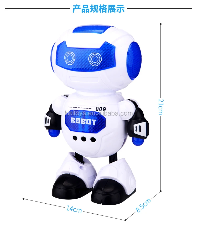 Remote Control Robot Toy with Lights & Sounds Great Xmas Toy Gift for Boys 
