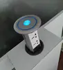 kitchen audio mototrized pop-up grommet outlet with usb charger and touch screen socket for intelligent household