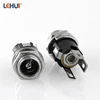 High quality heat resistant 5.5*2.0/2.1/2.5mm DIP Metal DC Power Socket with Metal nut for charging of desk lamp
