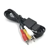1.8m AV TV RCA Video Cord Cable for SNES GameCube for Nintendo N64 64 Game Cable for SFC & 2 Audio Output Connectors
