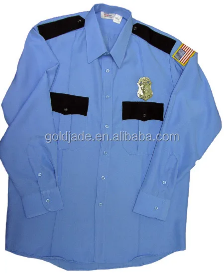 blue security uniform