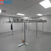 Commercial laundry RFID garment conveyor system hotel uniform management software machine with electric hanging clothes rack