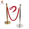 2019 New Year Christmas Bestseller Hotel Rope Queue Line Stanchion Post/Crowd Control Stand with Red Hanging Rope for Russia