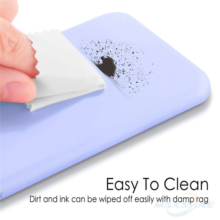 Shockproof Soft Liquid Silicon Rubber Gel Cover Microfiber Cloth Phone Case For iPhone 6 7 8 11 Plus X XS XR Max