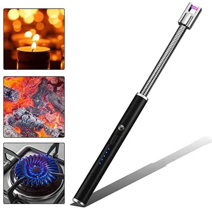 Top quality long Neck USB BBQ Kitchen Candle Rechargeable Electric Custom lighter