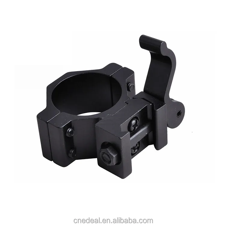 

Jialitte quick release picatinny rail torch base mount 1" 30mm ring tactical scope mount, Black