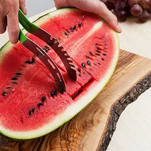 Image of Stainless Steel Watermelon Slicer Kitchen Utensil Watermelon Cutter