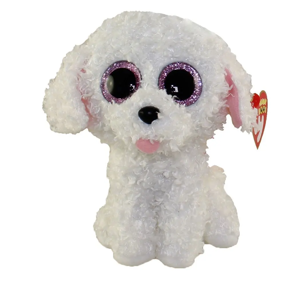 ty stuffed white dog