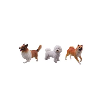 mini plastic dog figurines