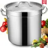 100L (50cm)stainless steel large cooking pot with 5 ply bottom and low price-- Guangdong Junzhan