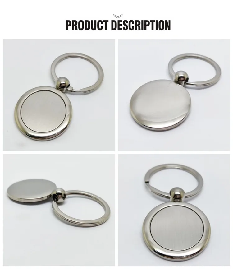 Bespoke Quality Zinc Alloy Round Blank Laser Engraving Keychain Buy