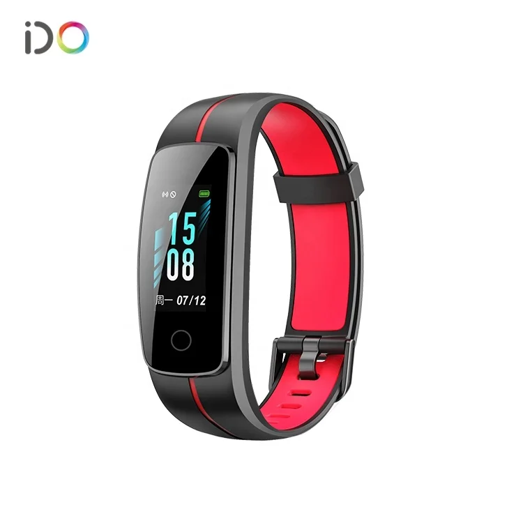 

Multiple sports modes 24H monitoring heart rate ios android touch screen smart band, Black+red;blue+red;green+black;white+red