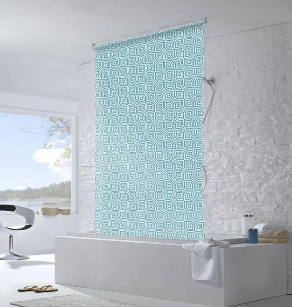 Peva Waterproof Durable Fabric Roller Shower Blinds For Bathroom Buy