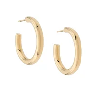 

2019 New arrival modern gold thick jewelry chunky hoops huggie earrings
