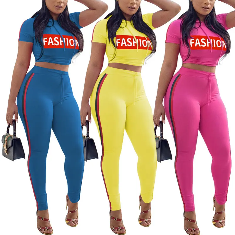 

80409-MX39 Wholesale High Sell Women's Casual sport clothes 3 colors two pieces jumpsuit for women