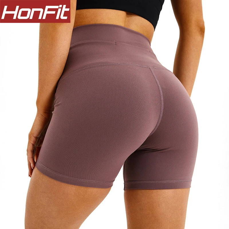 

fashion female ladies plus size nylon spandex custom high waist biker shorts women, Customized colors