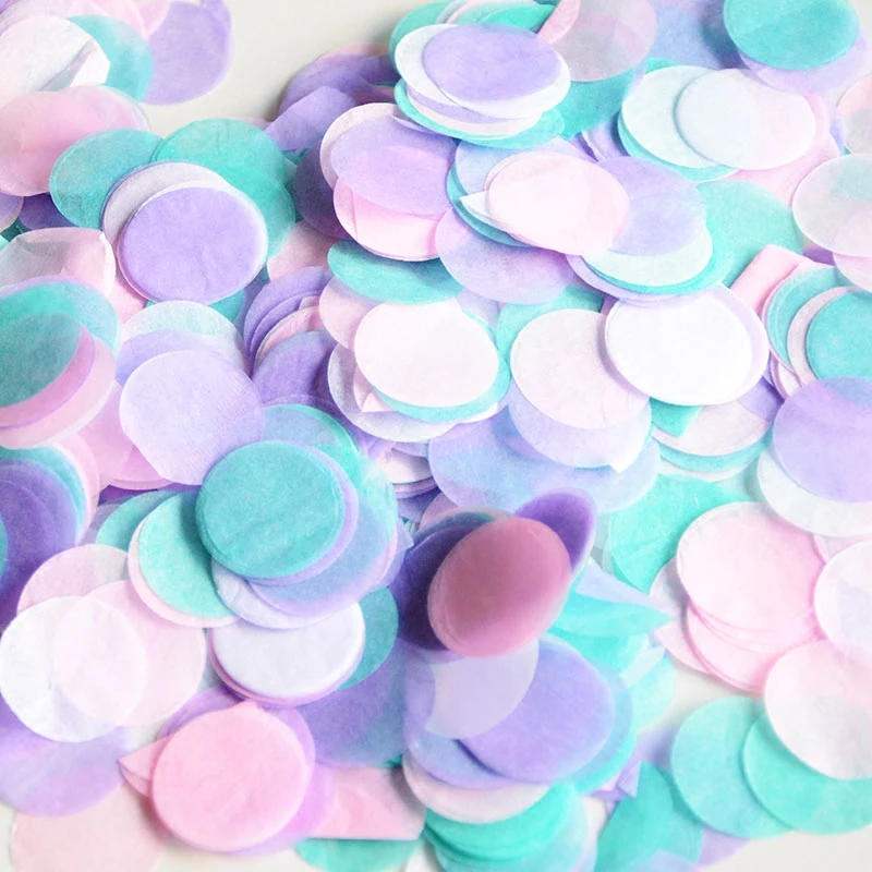 Biodegradable Paper Confetti Multi Colored Round Circle Confetti 7 ...