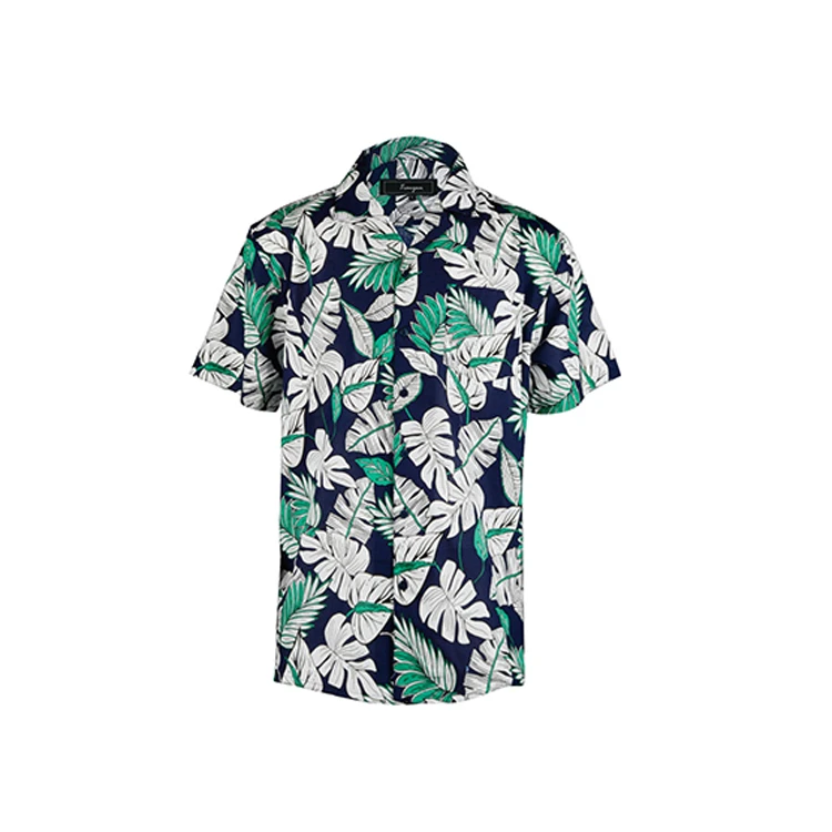 

Manufactory wholesale short sleeve fashion refreshing man beach hawaiian shirt