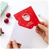 2018 Customized printing mini Christmas paper card with envelope and customized for client design