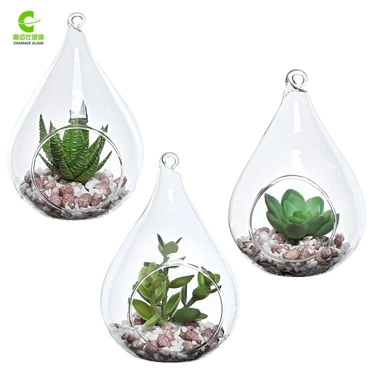 Wholesale Handblown Teardrop Hanging Glass Terrarium Buy Teardrop Hanging Glass Terrarium