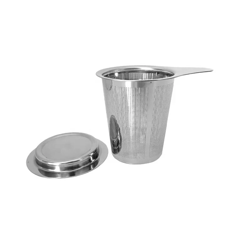 

custom logo stainless steel bulk tea strainer for loose tea leaf, Silver