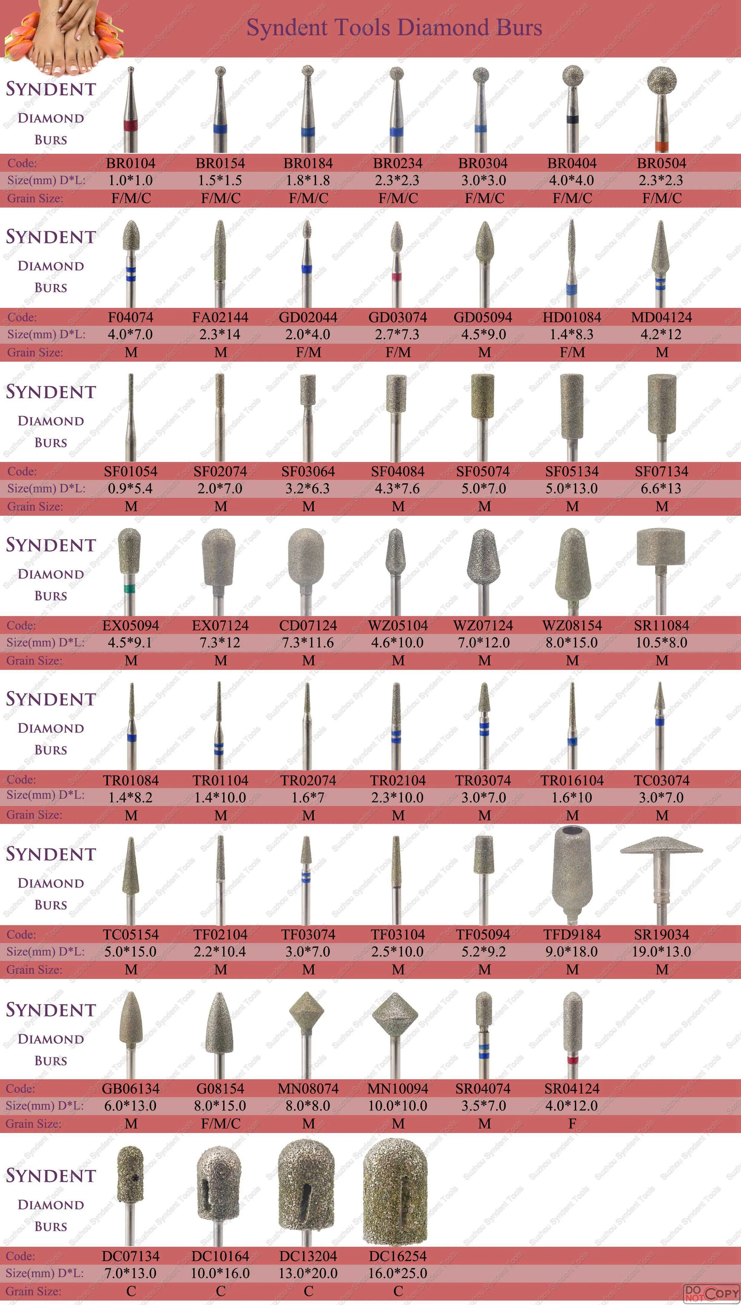 Podiatry burs