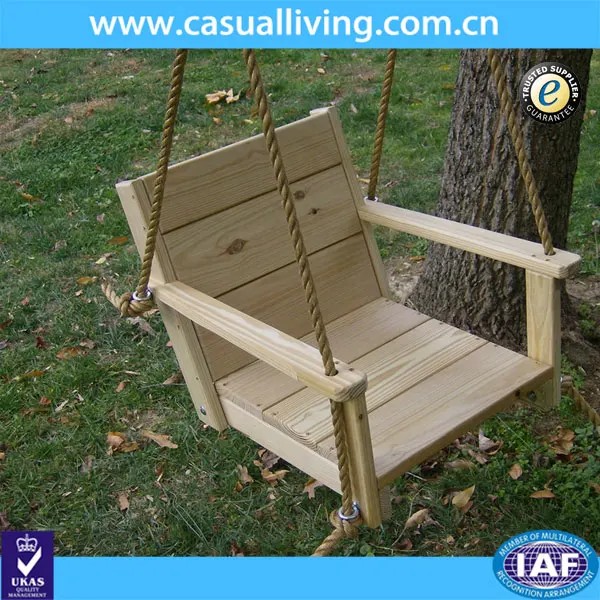 Billig outdoor schaukeln für erwachsene doppel holz schaukeln stuhl