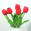Wedding decorative tulip flowers artificial parrot PU tulip for sale