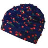 Ladies Girls Large Breathable Nylon Pleated Swimming Caps Hat