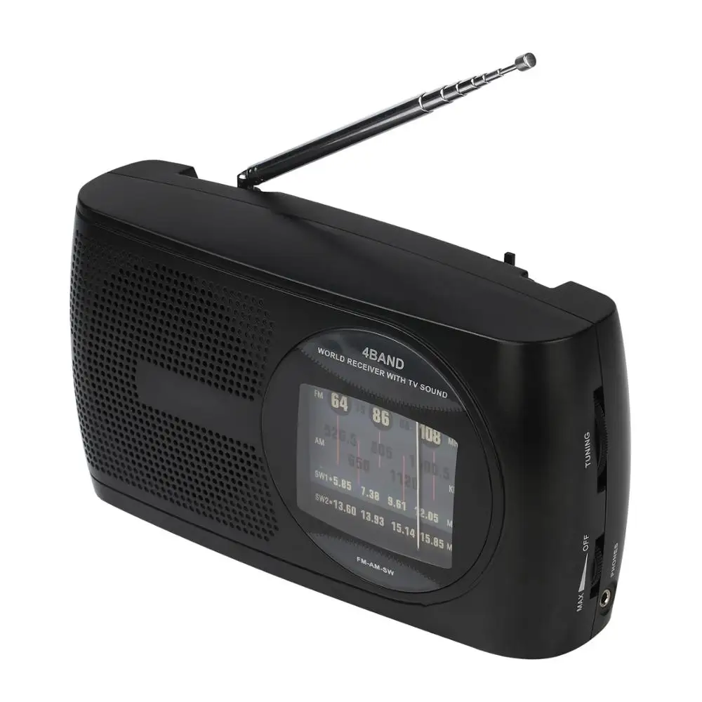 Large Dial Panel Carry Handle Am/fm Sw Bands World Radio Receiver ...