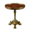 2019 New Living Room Sofa Center Table,Bronze mounted base Wooden Center Table Designs,Modern Design Copper Center Table
