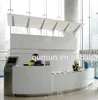 Five star hotel receiption table with drawer and cabinets china manufacturer