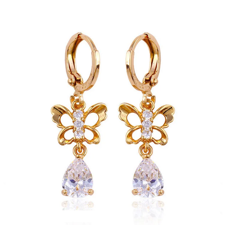 

24461 Fashion design jewelry 18k gold color new model earrings