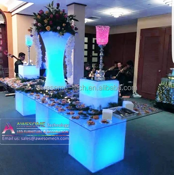 Pernikahan Display Makanan Prasmanan Meja Untuk Restoran 