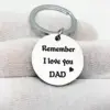 Remember I love you dad father's day gift key chain