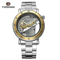 

2018 Top Brand Luxury Stylish Classic Men's Silver Watch Automatic Skeleton Mechanical Male Wrist watch Man relogio masculino