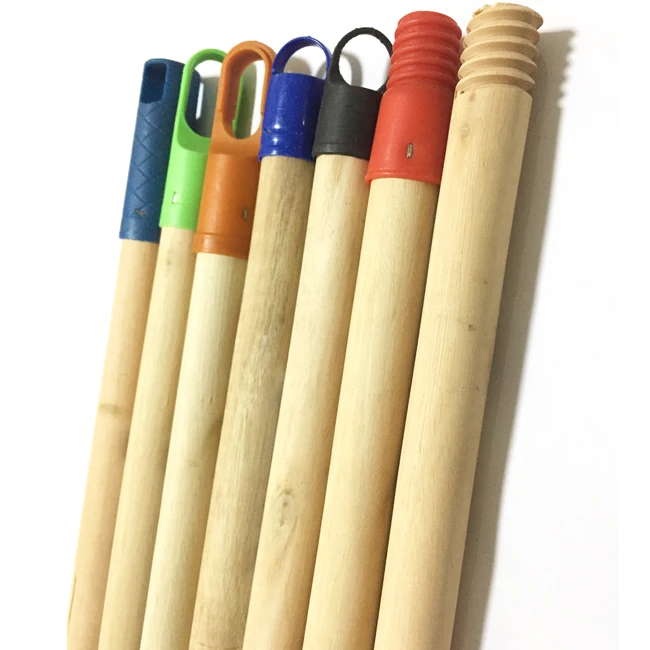 End Cap Italian Screw /thread Natural Wooden Broom Handle 28mm 29 Mm