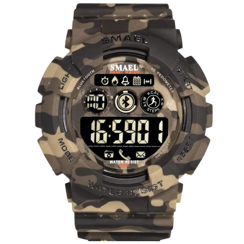 

Watch Phone Bluetooth SMAEL Digital Watch For Men Waterproof relogio masculino 8013 Call Reminder Digital Watches Smart Clocks