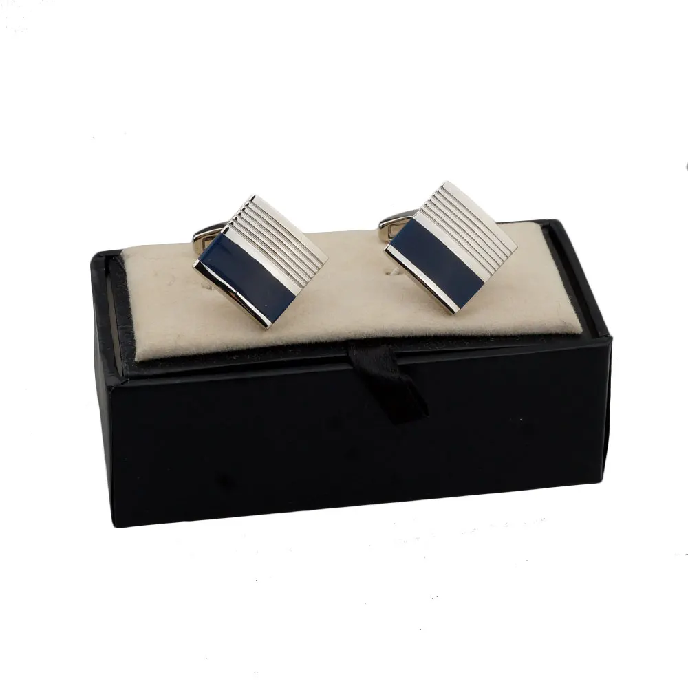 

Business Shirts Cufflinks in Classic Style, Polishing Finish, Silver