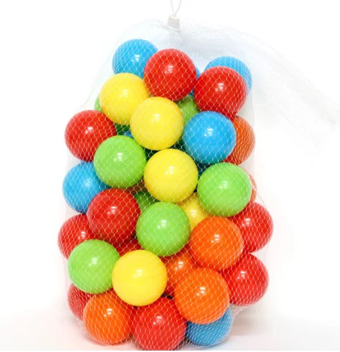 Colorful Soft Plastic Ocean Ball 55mm 70MM Safty Secure Baby Kid Pit Toys Swim