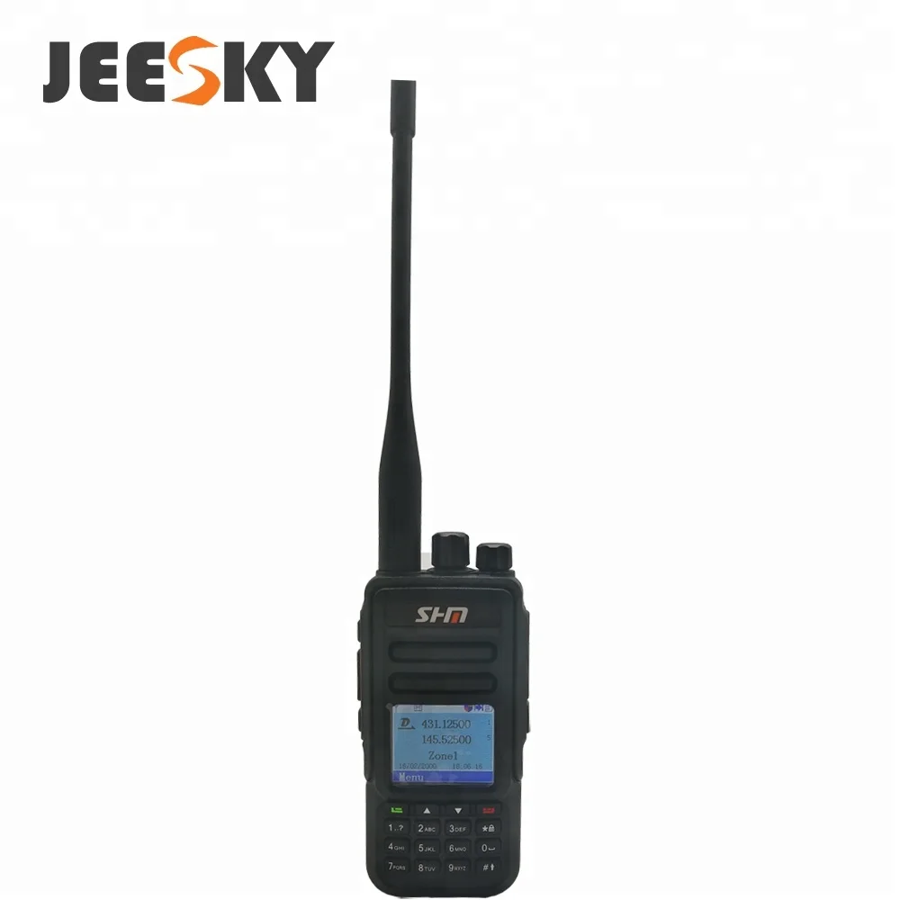 

2018 new design MD-UV450 portable 2way radio dual band dmr walkie talkie, Black