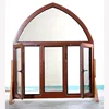 Top Half Circle Design American Casement Wood Window Replacement