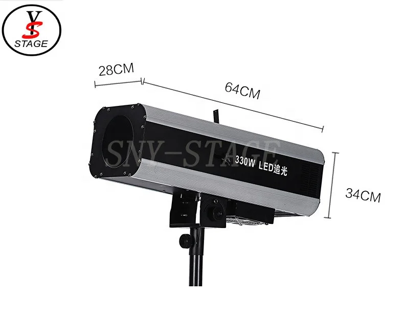 

2021 330w follow spot light, Tow wheel 4color + white color