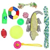 Small And Medium Puppy Dog Chew Bite Toy LOW MOQ Cheap Latex Interactive Activity Cotton Knot Rope 10 PACK Pet Squeaky Dog Toy