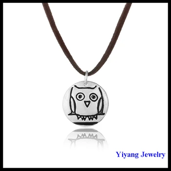 Famous Brand Imitation Jewelry Owl Enamel Jewelry Pendant 